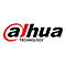 Das Dahua Technology Logo mit schwarzem Schriftzug und rotem Wirbel um den Buchstaben a.