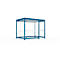 Daksysteem WSM Köln K3 d/b, B 3180 x D 2165 x H 2510 mm, bouwpakket, gentiaanblauw RAL 5010