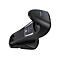 Ein schwarzer Barcode-Scanner mit der Aufschrift DATALOGIC. Der Scanner steht auf einer Basis.