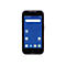 Schwarzes Smartphone mit Datalogic-Logo. Auf dem Bildschirm Google-Suchleiste und App-Symbole.