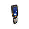 Schwarzes Datalogic-Handheld-Gerät mit Touchscreen und numerischer Tastatur. Auf dem Display Apps und Datum.