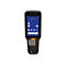 Ein schwarzes Handheld-Gerät mit Tastatur und Touchscreen, auf dem ein Android-Betriebssystem läuft. Auf dem Bildschirm ist der Name „Datalogic“ zu sehen.