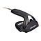 Scanner de code-barres noir avec support et cÃ¢ble. Sur le scanner, on lit DATALOGIC.