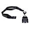 Schwarzes Lanyard mit "DATALOGIC"-Logo. Daran befestigt: Kartenlesegerät-Halterung, mit Aufrollmechanismus.