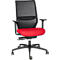 Dauphin Bürostuhl SHAPE ECONOMY 2 MESH, Synchronmechanik, mit Armlehnen, 3D-Sitzgelenk, rot