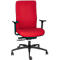 Dauphin bureaustoel SHAPE ECONOMY 2 COMFORT, synchroonmechanisme, met armleuningen, flexibele rugleuning, rood