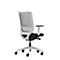 Dauphin bureaustoel to-sync work mesh pro white, met armleuningen, synchroonmechanisme, vlakke zitting, gazen rugleuning, wit/zwart