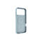 Hellblaues Smartphone-Case, innen mit Logo 'Recycled Protection'. Seitlich Knöpfe und Aufschrift 'dbrand1928'.