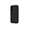 Schwarzes Smartphone-Case mit zwei Kamera-Objektiven auf weißem Hintergrund.