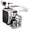 De'Longhi Machine à café automatique Magnifica S ECAM 22.110.SB, pour grains/poudre, jusqu'à 1,8 l/250 g, mousseur à lait, noir-argenté