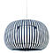 Deckenleuchte ESTENO, Ø 600 mm, blau, Textil/PVC, E27, meet by paperflow