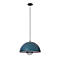 Deckenleuchte Lukas, Metall blau, B 410 x T 410 x H 200 mm, E27, meet by paperflow