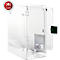 Defibrillator &amp; AED wandbox, voor binnengebruik, met akoestisch alarm &amp; locatiesticker, acrylglas