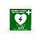 Defibrillator Standortaufkleber, B 200 x T 200 mm, grün