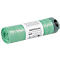 Deiss afvalzakken, 60 l, met trekkoord, dikte 30 µ, gerecycled LDPE, groen, 15 stuks