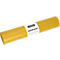 Deiss afvalzakken, 70 liter, gerecycled LDPE, B 575 x H 1000 mm, geel, 250 stuks
