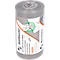 Deiss FIRST PLUS afvalzakken, met handvat, LDPE, 14 µm, grijs, B 500 x H 600 mm, 30 liter, 1800 stuks