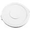 Deksel voor Brute container 166 l, rond, wit