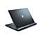 Alienware Gaming-Laptop in Anthrazit mit leuchtendem Alien-Logo und markanter Rückseite vor weißem Hintergrund.