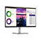 Ein Computermonitor mit Budget-Informationen und einer E-Mail-Inbox-Anzeige. Auf dem Bildschirm sind Tortendiagramme und eine Landschaft mit See zu sehen.