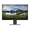 Dell Monitor mit schwarzem Rahmen, Landschaftsbildschirm. Aufschrift Dell.