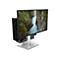 Ein Dell Monitor mit PC Gehäuse integriert, zeigt eine Landschaft. Schwarzer Bildschirmrand, silberner Fuß.