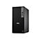 Un PC tour Dell noir. Sur le devant, le logo Dell. Au-dessus, des ports et un bouton d'alimentation.