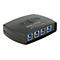 Delock USB 3.0 Sharing Switch 4 - 1 - USB-Umschalter für die gemeinsame Nutzung von Peripheriegeräten - 4 Anschlüsse