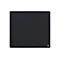 Quadratisches, schwarzes Mauspad mit dem dezenten Deltaco Gaming Logo in der rechten unteren Ecke.