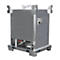 Depósito contenedor BAUER TCB 1000, chapa de acero, drenaje inferior, galvanizado en caliente, An 1000 x P 1200 x Al 1600 mm