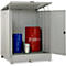 Dépôt de matières dangereuses CEMO 400, en acier, capacité du bac 400 l, verrouillable, L 1500 x P 1500 x H 1895 mm, pour 4 x 200 l/9 x 60 l