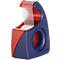 Dérouleur manuel pour ruban adhésif Easy Cut TESA, 10 m x 19 mm, rouge/bleu