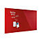 Design-Glasboard magnetoplan®, magnetisch, beschreibbar, Querformat, rot, 2000 x1000 mm
