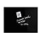Design-Glasboard magnetoplan®, magnetisch, beschreibbar, Querformat, schwarz, 1200 x 900 mm