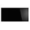 Design-Glasboard magnetoplan®, magnetisch, beschreibbar, Querformat, schwarz, 2000 x1000 mm
