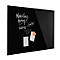 Design-Glasboard magnetoplan®, magnetisch, beschreibbar, Querformat, schwaz, 1500 x1000 mm