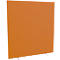 Design-Trennwand Paperflow, Stoffbespannung orange, schwer entflammbar gemäß DIN 4102 (B1), desinfektionsmittelbeständig, B 1600 x T 390 x H 1740 mm