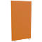 Design-Trennwand Paperflow, Stoffbespannung orange, schwer entflammbar gemäß DIN 4102 (B1), desinfektionsmittelbeständig, B 940 x T 390 x H 1740 mm