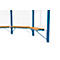 Design zitbank WSM f. Achthoekig paviljoen Paris, L 1000 mm, grenenhout, gepoedercoat staal, gentiaanblauw