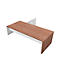 Desk, X-TIME-WORK sideboard, side, rectangular, right-hand, W 2196 mm, Canaletto walnut finish