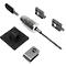 Desktopbeveiliging Kensington Desktop &amp; Peripherals Locking Kit 2.0, diefstalbeveiliging, vergrendelknop voor desktop-pc's, 2 adapters &amp; kabeloogje