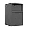 Despositt-kluis Format Dinero 1, 14,6 l, deur rechts draaiend, dubbelbaard slot, inwerpklep, B 290 x D 290 x H 450 mm, grafietgrijs