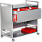 Desserte mobile pour dossiers suspendus Artline, double rangée, avec plateau, sans dossiers suspendus