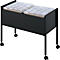 Desserte mobile pour dossiers suspendus Mappenboy DURABLE, double rangée, noir, sans dossiers suspendus