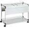 Desserte mobile pour dossiers suspendus System 100 Multi DURABLE, double rangée, gris, sans dossiers suspendus