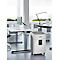 Destructeur de documents Dahle 504P, coupe croisée 2 x 15 mm, niveau de sécurité P-5, capacité de coupe 13-15 feuilles, 40 litres, gris