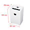 Destructeur de documents HSM Pure 420, niveau de sécurité P4, coupe en particules 4,5 x 30 mm, jusqu'à 35 l, plastique &amp; métal, blanc