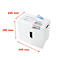 Destructeur de documents HSM Shredstar S10, niveau de sécurité 2, coupe en bandelettes de 6 mm, 10 feuilles, blanc