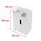 Destructeur de documents HSM shredstar X12pro, coupe CD séparée, niveau de sécurité 5, coupe en particules 2 x 15 mm, 12 feuilles, blanc