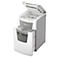 Destructeur de documents Leitz IQ Autofeed Office 150 P5, entièrement automatique, coupe micro 2 x 15 mm, 44 l, capacité de coupe 150 feuilles, blanc